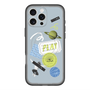 スリムプロテクションプレミアムケース with MagSafe［ Playful sticker - Dusty Blue ］