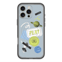 スリムプロテクションプレミアムケース with MagSafe［ Playful sticker - Dusty Blue ］