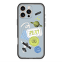 スリムプロテクションプレミアムケース with MagSafe［ Playful sticker - Dusty Blue ］