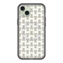 スリムプロテクションプレミアムケース with MagSafe［ LANVIN en Bleu - Monogram - Black ］