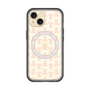 スリムプロテクションプレミアムケース with MagSafe［ LANVIN en Bleu - Monogram - Pink ］
