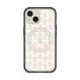 スリムプロテクションプレミアムケース with MagSafe［ LANVIN en Bleu - Monogram - Pink ］