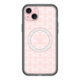 スリムプロテクションプレミアムケース with MagSafe［ LANVIN en Bleu - Monogram - Pink ］