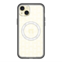 スリムプロテクションプレミアムケース with MagSafe［ LANVIN en Bleu - Monogram - White ］