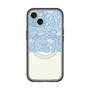 スリムプロテクションプレミアムケース with MagSafe［ LANVIN en Bleu - Lace - Blue ］