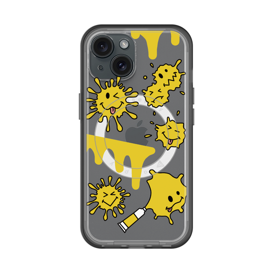 スリムプロテクションプレミアムケース with MagSafe［ PAINTING SMILE Yellow ］