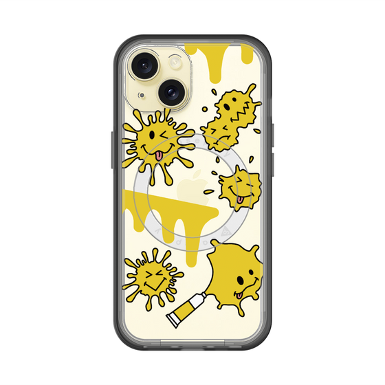 スリムプロテクションプレミアムケース with MagSafe［ PAINTING SMILE Yellow ］
