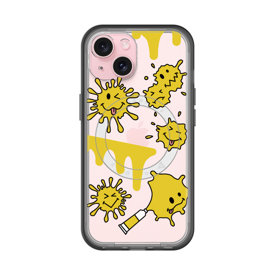 スリムプロテクションプレミアムケース with MagSafe［ PAINTING SMILE Yellow ］