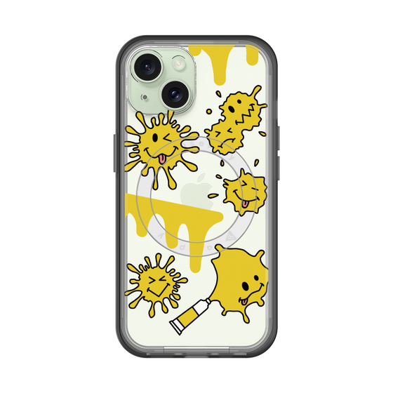 スリムプロテクションプレミアムケース with MagSafe［ PAINTING SMILE Yellow ］