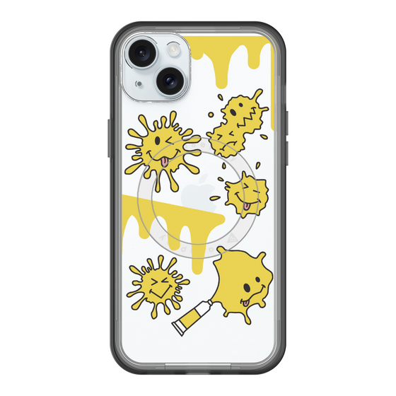 スリムプロテクションプレミアムケース with MagSafe［ PAINTING SMILE Yellow ］