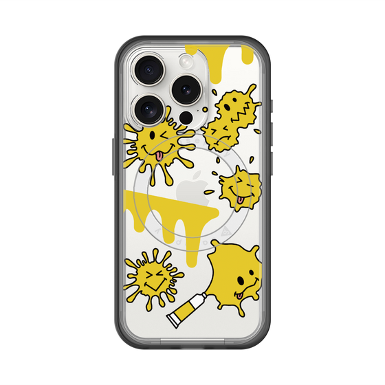 スリムプロテクションプレミアムケース with MagSafe［ PAINTING SMILE Yellow ］