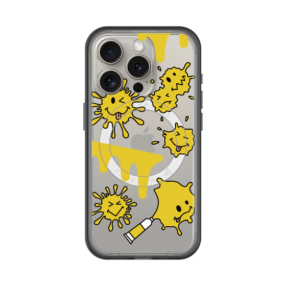 スリムプロテクションプレミアムケース with MagSafe［ PAINTING SMILE Yellow ］
