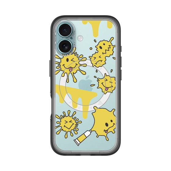 スリムプロテクションプレミアムケース with MagSafe［ PAINTING SMILE Yellow ］
