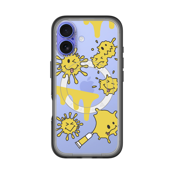 スリムプロテクションプレミアムケース with MagSafe［ PAINTING SMILE Yellow ］