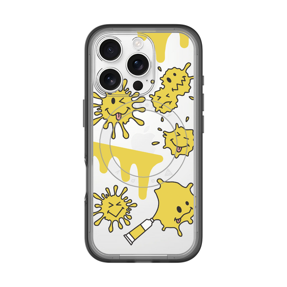 スリムプロテクションプレミアムケース with MagSafe［ PAINTING SMILE Yellow ］