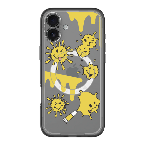スリムプロテクションプレミアムケース with MagSafe［ PAINTING SMILE Yellow ］