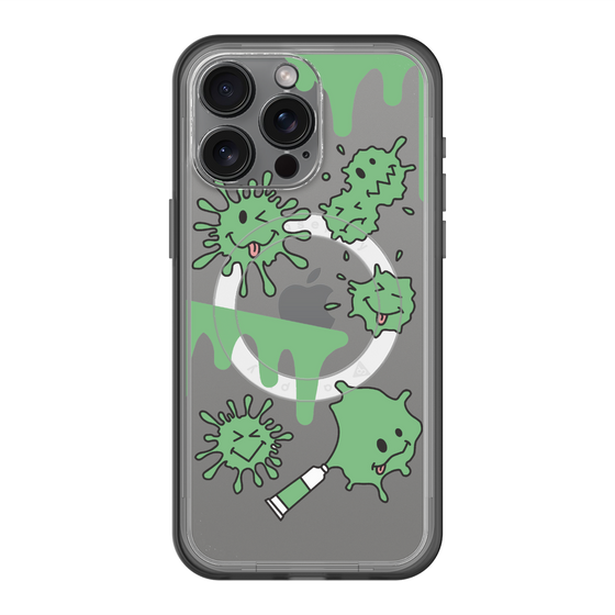 スリムプロテクションプレミアムケース with MagSafe［ PAINTING SMILE Green ］