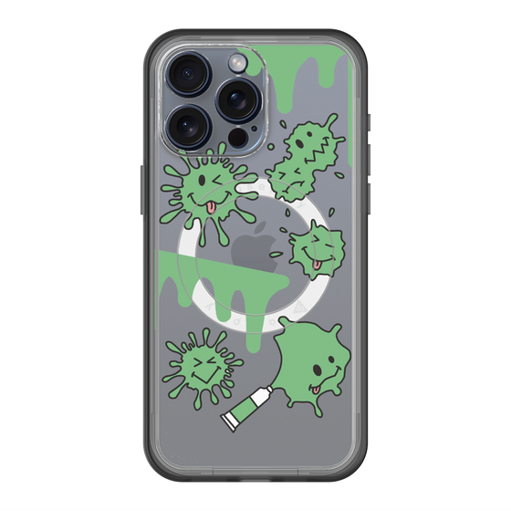 スリムプロテクションプレミアムケース with MagSafe［ PAINTING SMILE Green ］
