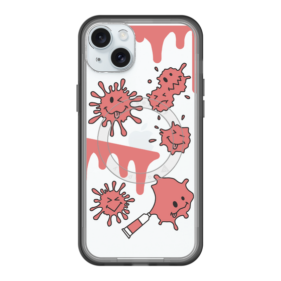 スリムプロテクションプレミアムケース with MagSafe［ PAINTING SMILE Red ］