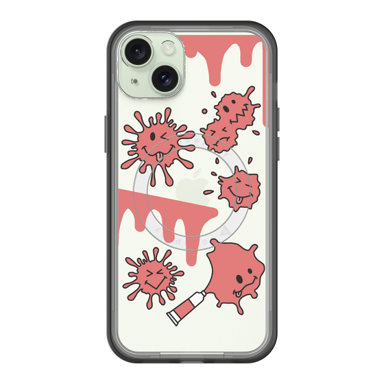スリムプロテクションプレミアムケース with MagSafe［ PAINTING SMILE Red ］