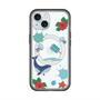 スリムプロテクションプレミアムケース with MagSafe［ DRAWING PAPER Blue ］