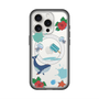スリムプロテクションプレミアムケース with MagSafe［ DRAWING PAPER Blue ］