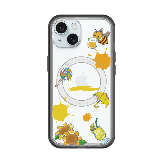スリムプロテクションプレミアムケース with MagSafe［ DRAWING PAPER Yellow ］