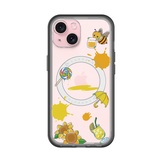 スリムプロテクションプレミアムケース with MagSafe［ DRAWING PAPER Yellow ］