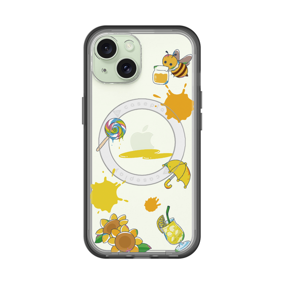 スリムプロテクションプレミアムケース with MagSafe［ DRAWING PAPER Yellow ］