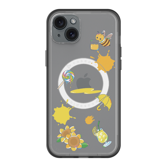 スリムプロテクションプレミアムケース with MagSafe［ DRAWING PAPER Yellow ］