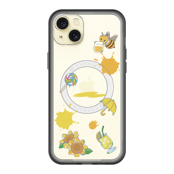 スリムプロテクションプレミアムケース with MagSafe［ DRAWING PAPER Yellow ］