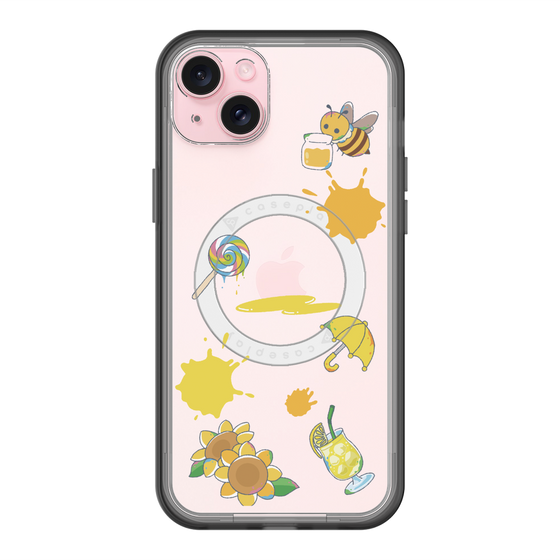 スリムプロテクションプレミアムケース with MagSafe［ DRAWING PAPER Yellow ］