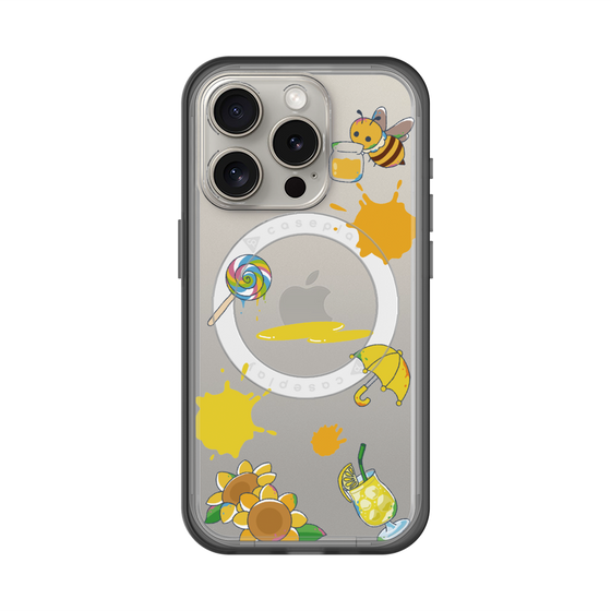 スリムプロテクションプレミアムケース with MagSafe［ DRAWING PAPER Yellow ］