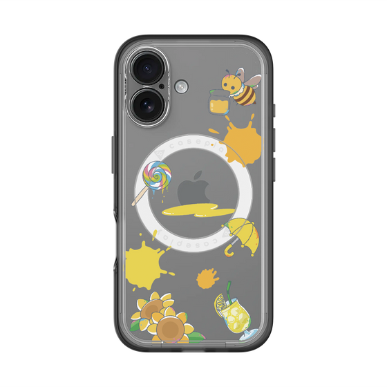 スリムプロテクションプレミアムケース with MagSafe［ DRAWING PAPER Yellow ］