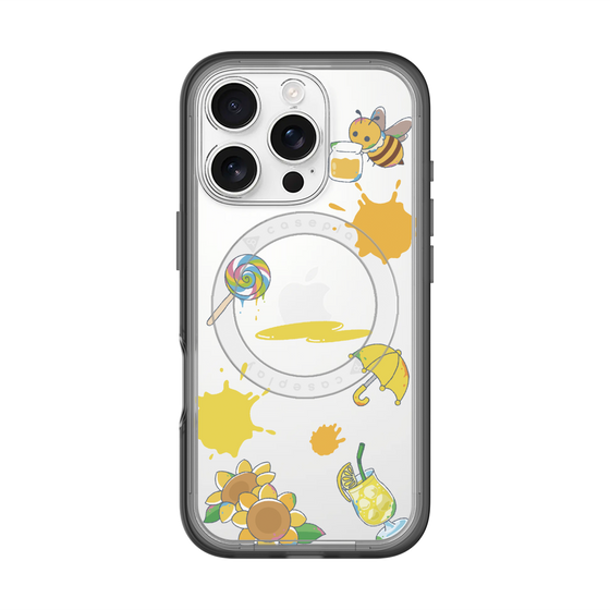 スリムプロテクションプレミアムケース with MagSafe［ DRAWING PAPER Yellow ］