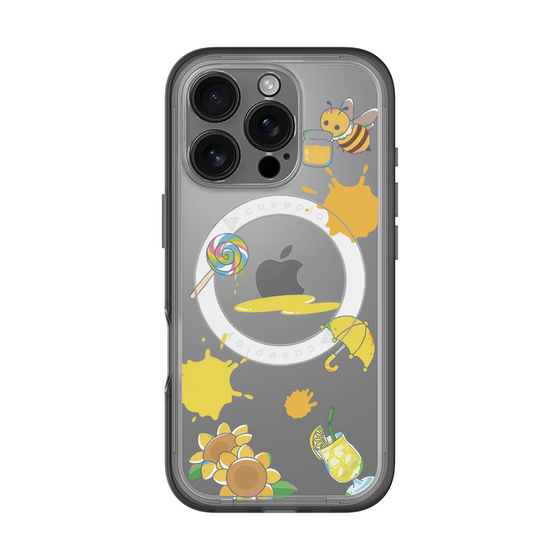 スリムプロテクションプレミアムケース with MagSafe［ DRAWING PAPER Yellow ］