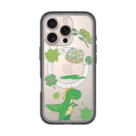 スリムプロテクションプレミアムケース with MagSafe［ DRAWING PAPER Green ］
