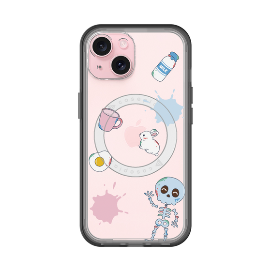 スリムプロテクションプレミアムケース with MagSafe［ DRAWING PAPER White ］