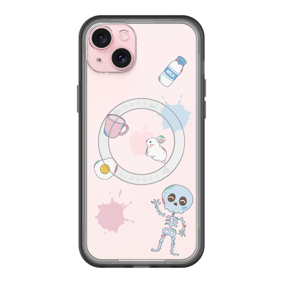 スリムプロテクションプレミアムケース with MagSafe［ DRAWING PAPER White ］