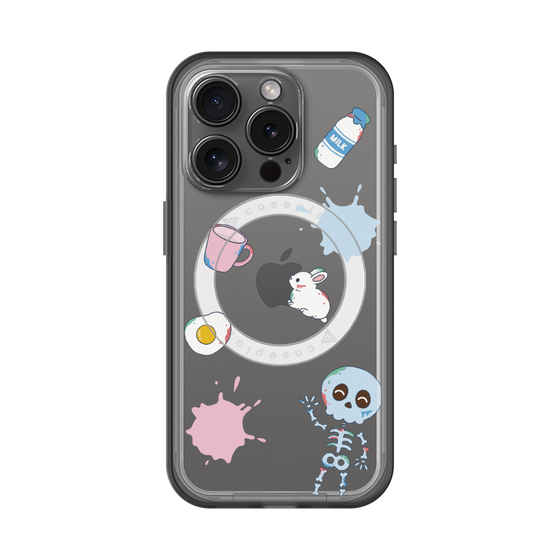 スリムプロテクションプレミアムケース with MagSafe［ DRAWING PAPER White ］
