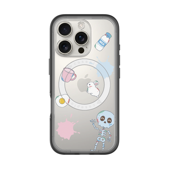 スリムプロテクションプレミアムケース with MagSafe［ DRAWING PAPER White ］