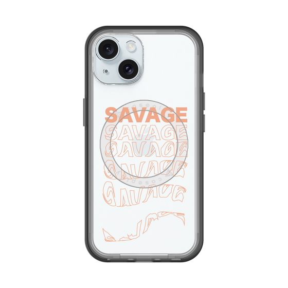 スリムプロテクションプレミアムケース with MagSafe［ SAVAGE Orange ］