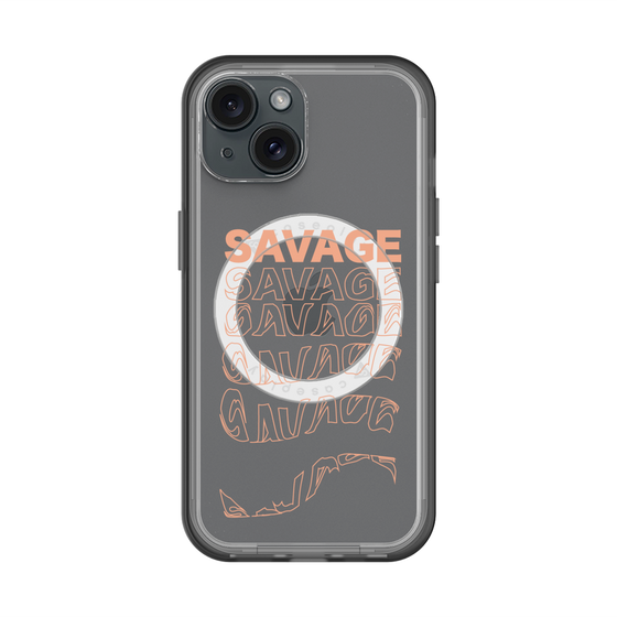 スリムプロテクションプレミアムケース with MagSafe［ SAVAGE Orange ］