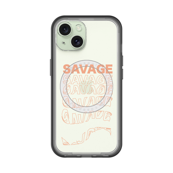 スリムプロテクションプレミアムケース with MagSafe［ SAVAGE Orange ］