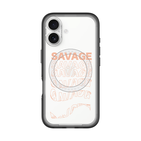 スリムプロテクションプレミアムケース with MagSafe［ SAVAGE Orange ］