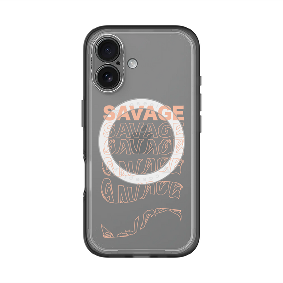 スリムプロテクションプレミアムケース with MagSafe［ SAVAGE Orange ］