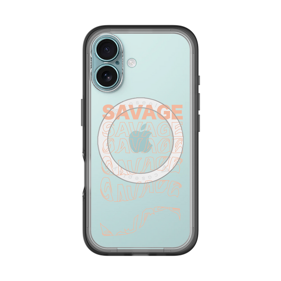 スリムプロテクションプレミアムケース with MagSafe［ SAVAGE Orange ］