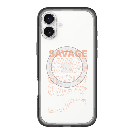 スリムプロテクションプレミアムケース with MagSafe［ SAVAGE Orange ］