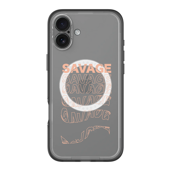 スリムプロテクションプレミアムケース with MagSafe［ SAVAGE Orange ］