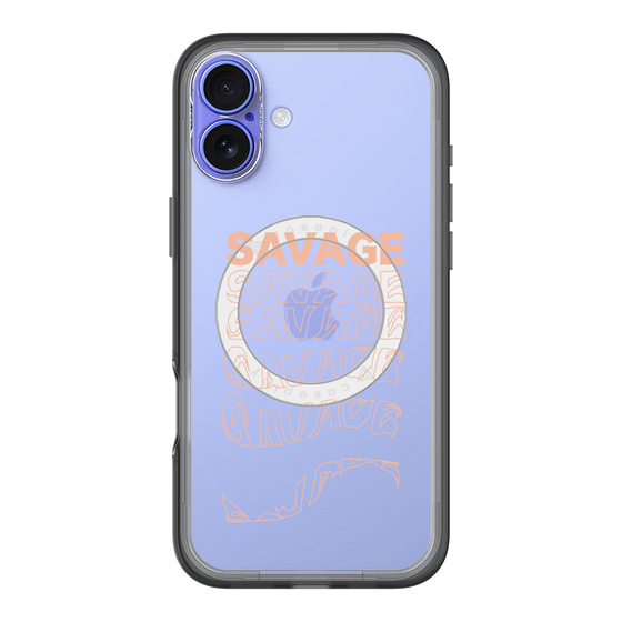 スリムプロテクションプレミアムケース with MagSafe［ SAVAGE Orange ］